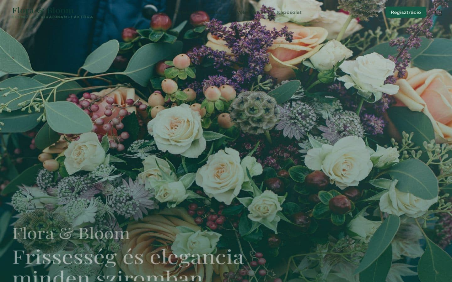 Flora & Bloom weboldal előnézete